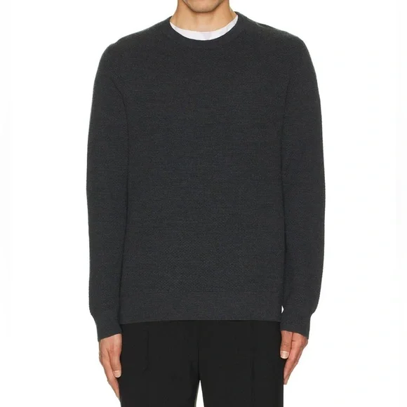 Theory maroon wool Crewneck Sweater in Charcoal - Picture 3 of 8